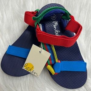 NWT MINI BODEN MULTI COLOR BOYS SIZE 28 SANDALS